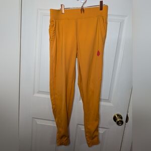 Stio Womens Pants Orange Size Medium Jogger Fleece Lined Hiking